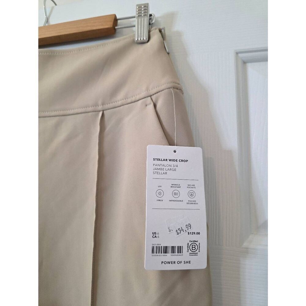 Athleta Stella Wide Crop Pants US 6 NWT $128 - Picture 3 of 10